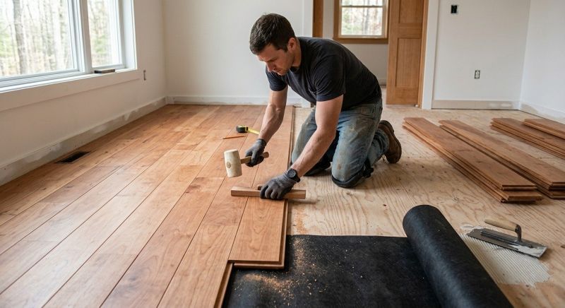 Cherry Floor Installation in Arapahoe County, CO