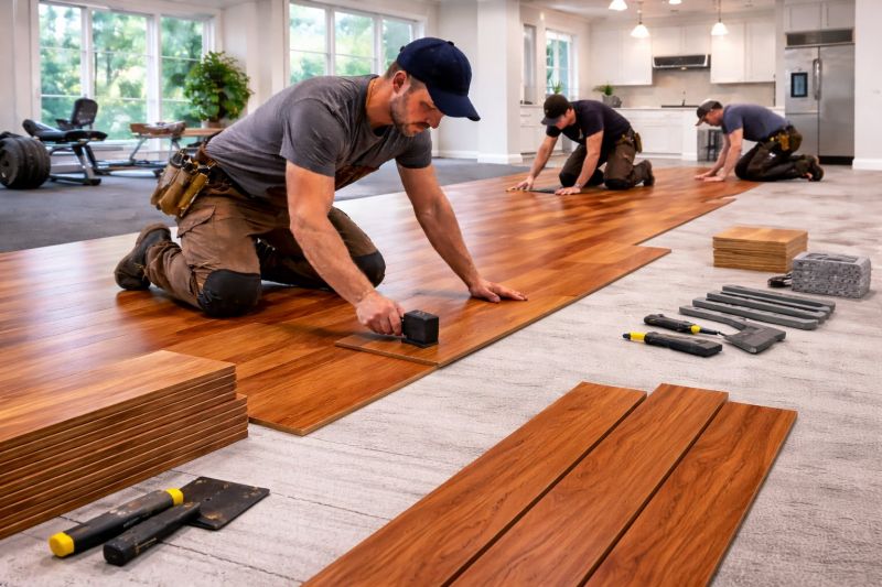 Cherry Floor Installation in Castle Rock, CO