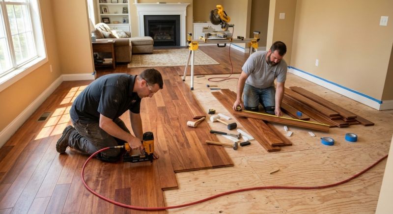Cherry Floor Installation in Morrison, CO