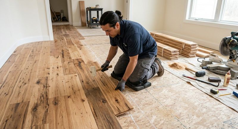 Hickory Floor Installation in Castle Rock, CO