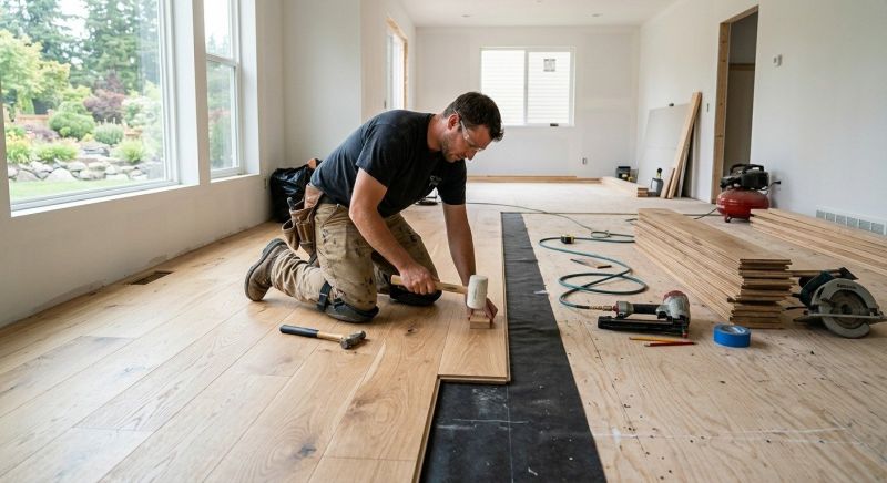 Oak Floor Installation in Elizabeth, CO
