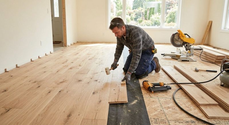Oak Floor Installation in Monument, CO