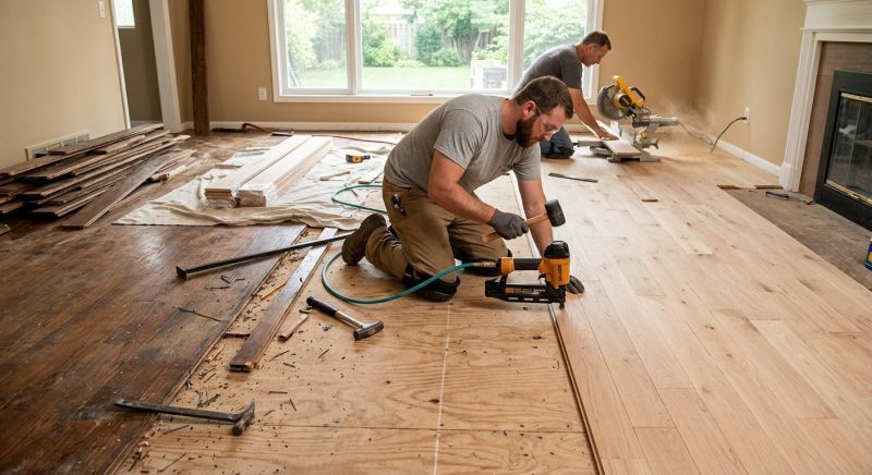 Oak Floor Installation in Monument, CO