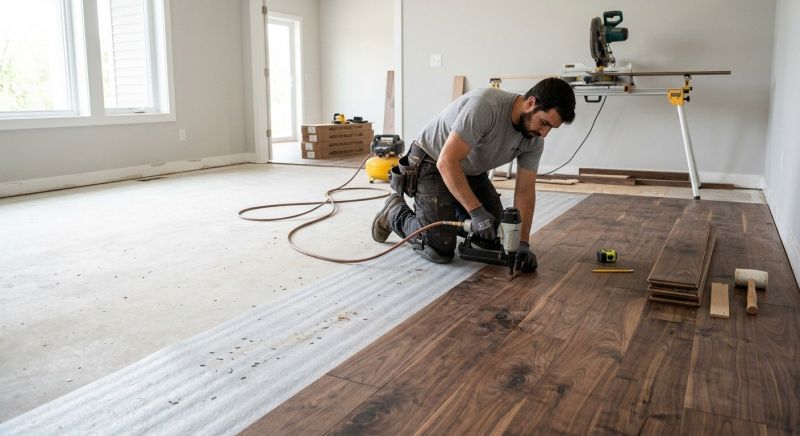 Walnut Flooring Installation in Castle Rock, CO