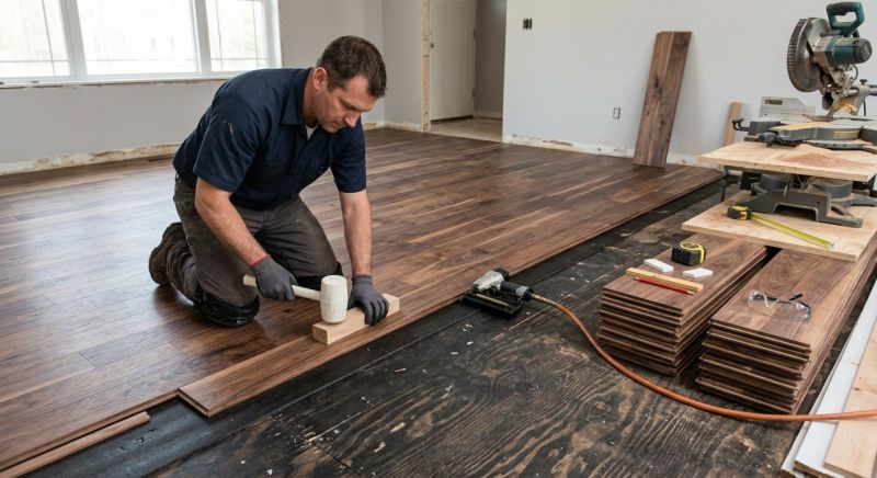 Walnut Flooring Installation in Castle Rock, CO
